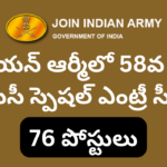Indian Army NCC Special Entry Scheme 58th Course Recruitment 2025